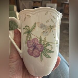 Lenox Butterfly Meadow Dragonfly 12oz Cup NWOT